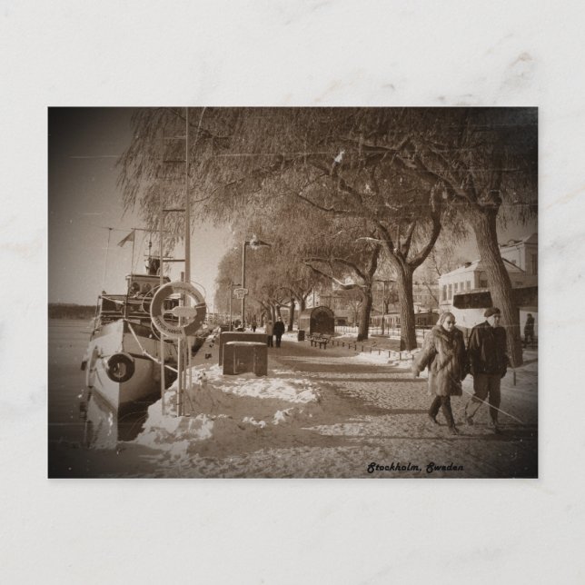 Postal Estocolmo, Suecia (Anverso)