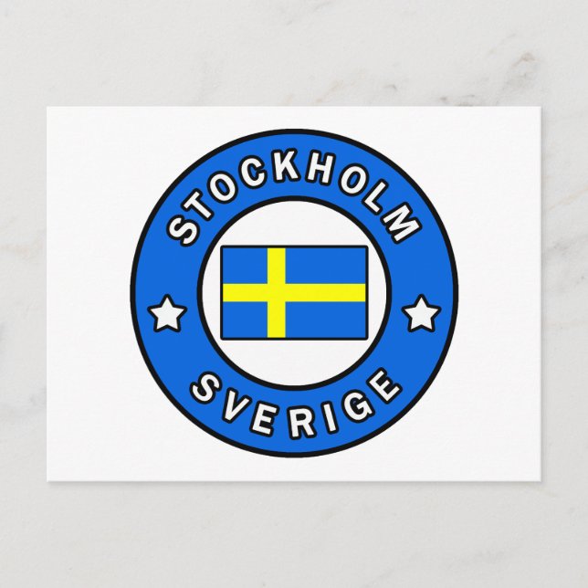 Postal Estocolmo Sverige (Anverso)