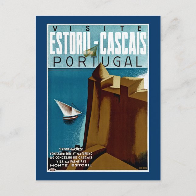 Postal Estoril - Cascais Portugal (Anverso)