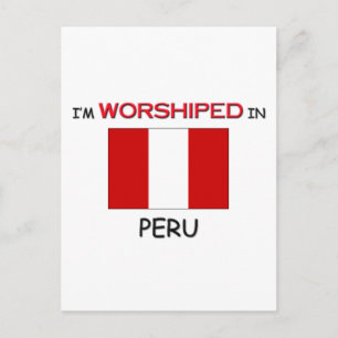 Postal Estoy adorado en el PERU