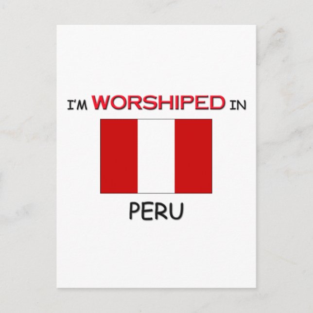 Postal Estoy adorado en el PERU (Anverso)