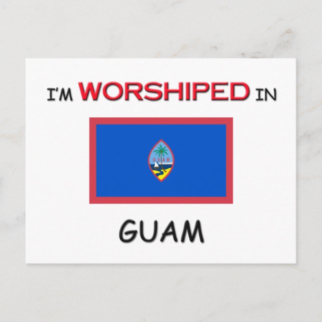 Postal Estoy adorado en GUAM (Anverso)