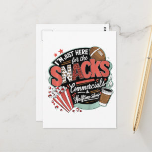 POSTAL ESTOY AQUÍ POR SNACKS COMERCIALES Y MEDIO TIEMPO