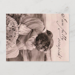 Postal "¡Estoy completamente ocupado!", gracioso beso rom