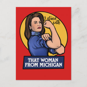 Postal Estoy con esa mujer de Michigan
