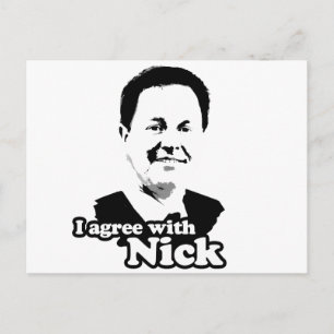 Postal Estoy de acuerdo con Nick