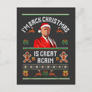 Postal Estoy de vuelta, la Navidad es genial de nuevo Tru