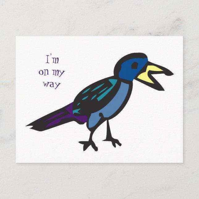Postal Estoy en camino de birdie (Anverso)