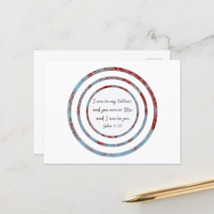 Postal Estoy en mi padre John 14:20