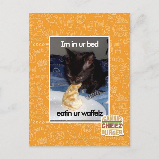 Postal Estoy en tu cama (Anverso)