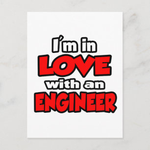 Postal Estoy enamorada de un ingeniero