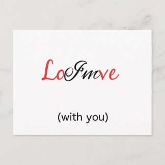 Postal Estoy enamorado (de ti) - Rebus Puzzle card!