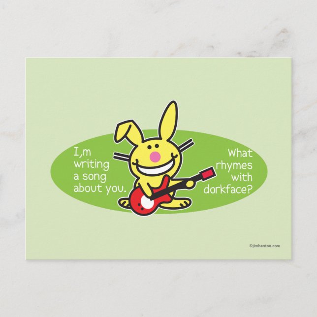 Postal Estoy escribiendo una canción (Anverso)