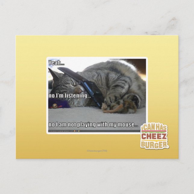 Postal Estoy escuchando (Anverso)