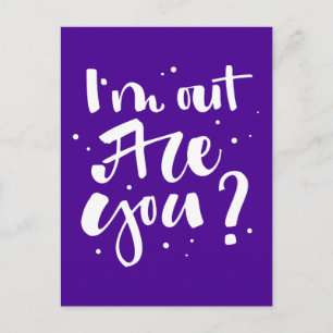 Postal Estoy fuera, ¿eres tú?