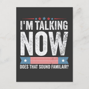 Postal Estoy hablando ahora del debate de Trump Kamala