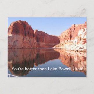 Postal Estoy más caliente que el lago Powell Utah