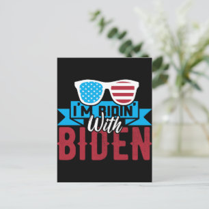 Postal Estoy Ridin con Biden