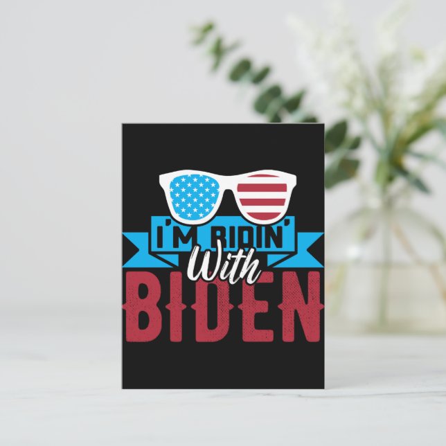 Postal Estoy Ridin con Biden (Anverso de pie)