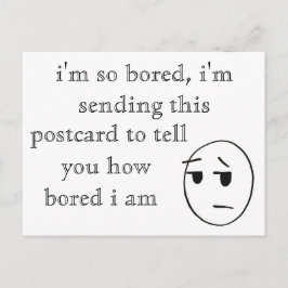 Postal "estoy tan aburrido" Postcard