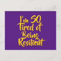 Estoy tan cansada de ser resiliente