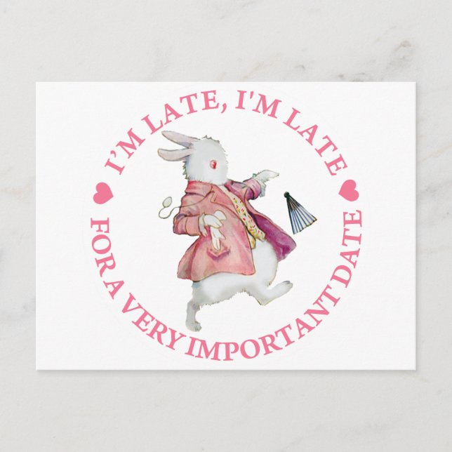 POSTAL ESTOY TARDE, ESTOY TARDE (Anverso)