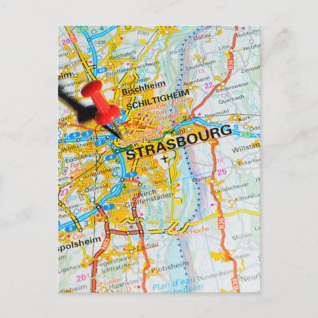 Postal Estrasburgo, Francia (Anverso)