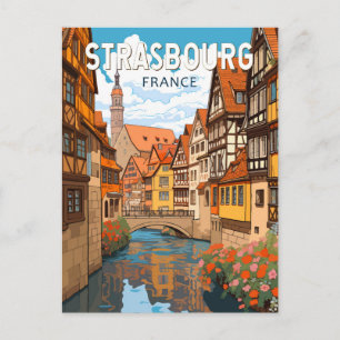 Postal Estrasburgo Francia Viajes Arte Vintage