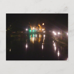 Postal Estrasburgo por la noche
