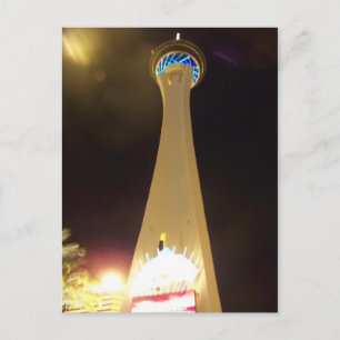 Postal Estratósfera de noche - Las Vegas