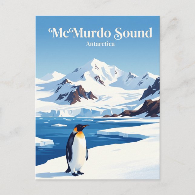 Postal Estrecho de McMurdo Antártida (Anverso)