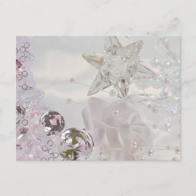 Postal Estrella blanca y cristales (Anverso)