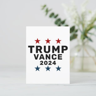Postal Estrella clásica Trump Vance 2024