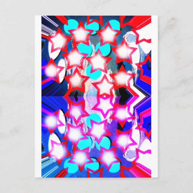 Postal Estrella de arte espiritual (Anverso)