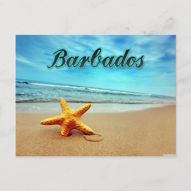 Postal Estrella de Barbados (Anverso)