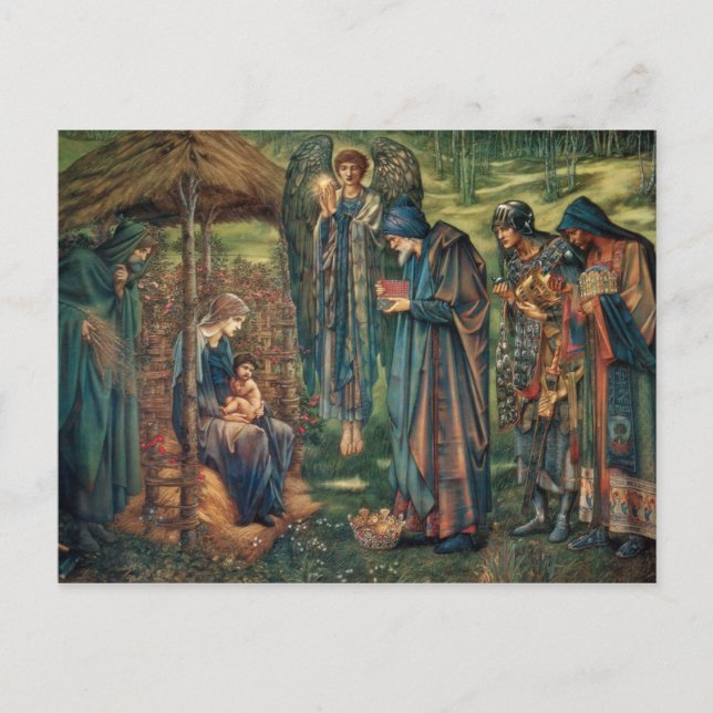Postal Estrella de Belén (por Edward Burne-Jones) (Anverso)