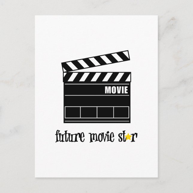 Postal Estrella de cine futura (Anverso)