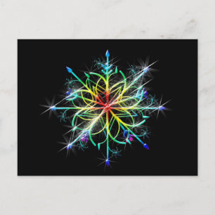 Postal Estrella de color retro