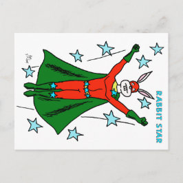 Postal Estrella de conejo