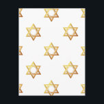 Postal Estrella de David<br><div class="desc">Estrella de David - Disponible en azul u oro. Puede agregar sus propias palabras,  imágenes y/o cambiar el color de fondo utilizando las excelentes herramientas de personalización de Zazzle. Esta imagen está disponible en docenas de otros productos también.</div>