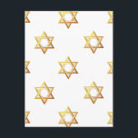 Postal Estrella de David<br><div class="desc">Estrella de David - Disponible en azul u oro. Puede agregar sus propias palabras,  imágenes y/o cambiar el color de fondo utilizando las excelentes herramientas de personalización de Zazzle. Esta imagen está disponible en docenas de otros productos también.</div>