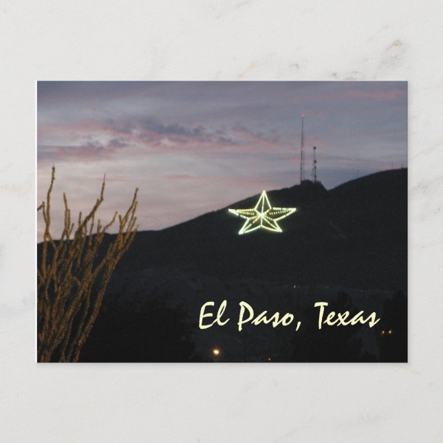 Postal Estrella de El Paso (Anverso)