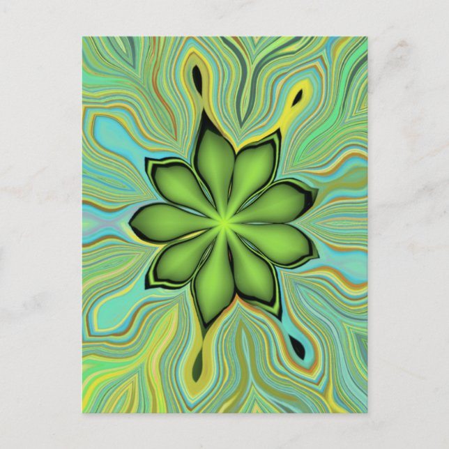 Postal Estrella de Flor (Anverso)