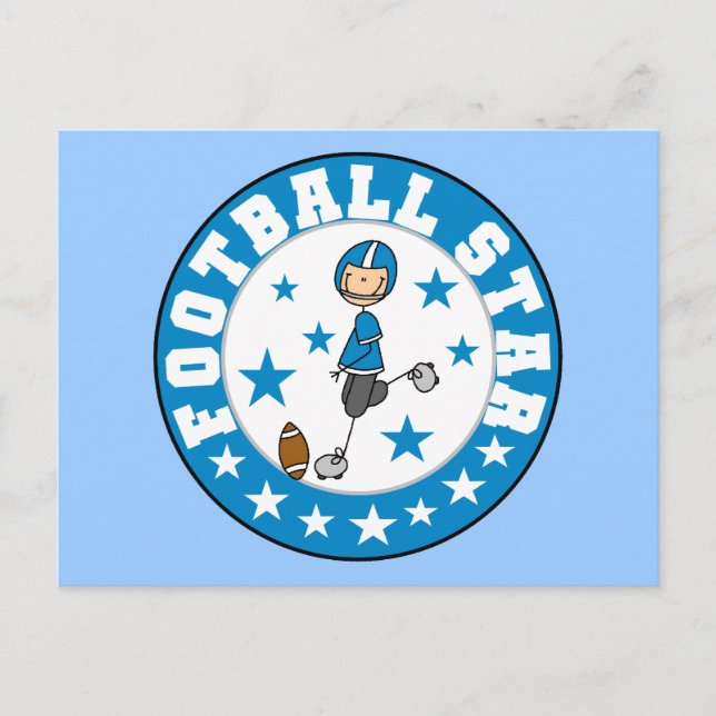Postal Estrella de Fútbol (Anverso)