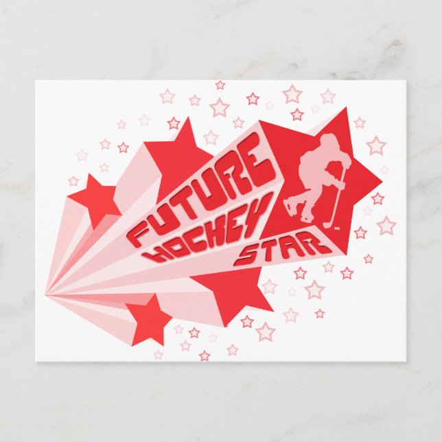 Postal Estrella de hockey sobre césped (Anverso)