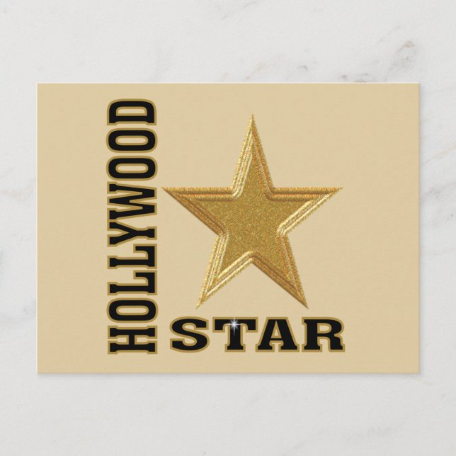 Postal Estrella de Hollywood (Anverso)