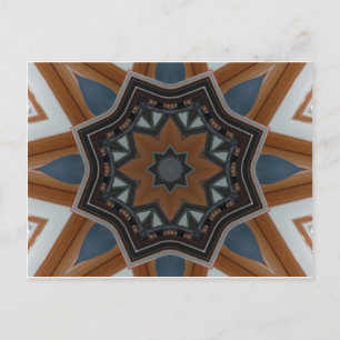 Postal Estrella de Kaleidoscope Brown