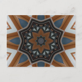 Postal Estrella de Kaleidoscope Brown