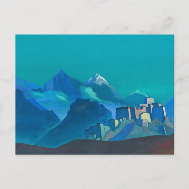 Postal Estrella de la mañana, 1932 por Nicholas Roerich (Anverso)