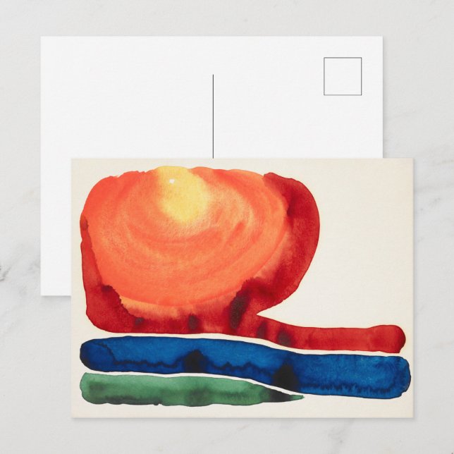 Postal Estrella de la Noche 2 | Georgia O'Keeffe | (Anverso / Reverso)